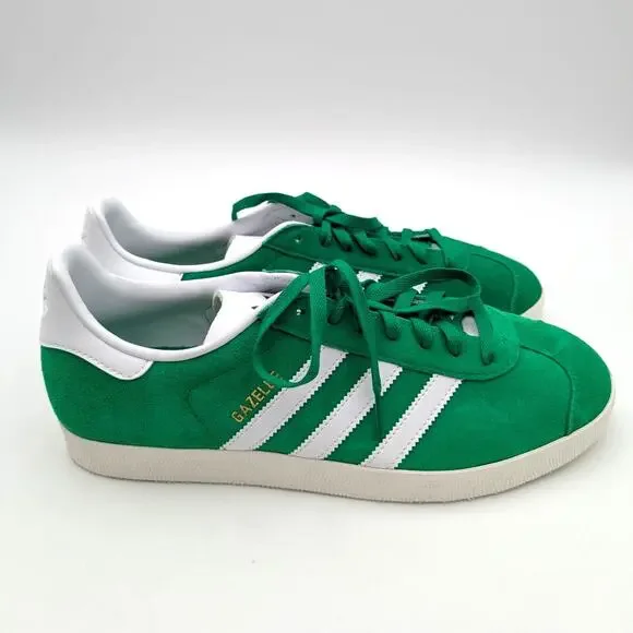 Adidas Gazelle Lace-Up Sneaker Shoes Men's Green/Cloud White Size US11 EU45 1/3 - Picture 3 of 10
